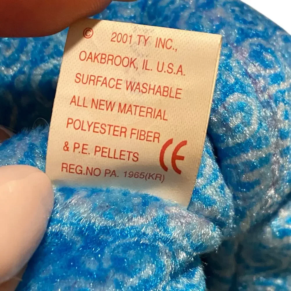 LOT of 5 RARE TY Beanie Babies 1993 - 2001 PVC & PE Pellets (1) with Tag ERROR